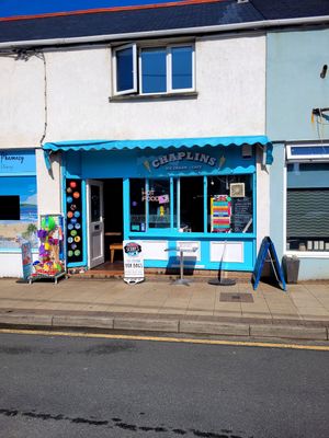 Chaplin's Ice Cream & Coffee Bar Outside at Chaplin's Ice Cream & Coffee Bar  in Rhosneigr