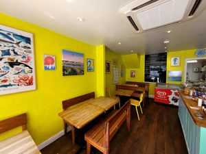 Chaplin's Ice Cream & Coffee Bar Inside at Chaplin's Ice Cream & Coffee Bar  in Rhosneigr