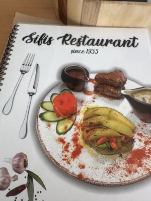  Vegan options clearly market - vegetarian as well but they think veggies eat fish here - staff are friendly and will help with the menu   at Sifis Restaurant Taverna Kos in Kos