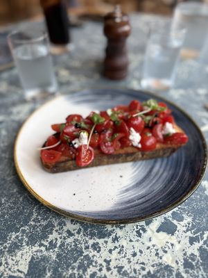 Bruschetta starter   at Grazie in Sheffield