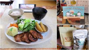 Yummy vegan soy plate! Each little thing is so flavourful and everything comes together so nicely. It feels like a homecooked meal! at Kitten Company in Kyoto