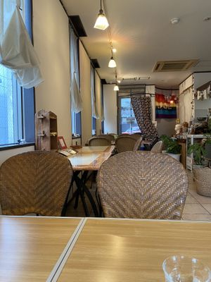 seating area  at Kitten Company in Kyoto