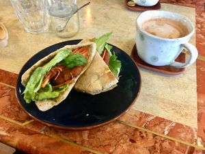 Pita sandwich  at Kitten Company in Kyoto