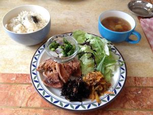 lunch set at Kitten Company in Kyoto