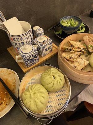 Baozi and Mixed platter  at Alley 28 Asian Bistro in Graz