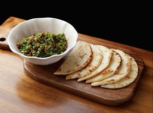 傣味豇豆皮塔饼  at Wújìn Xǐ Plant Cuisine - 无尽喜·植物料理 in Hangzhou