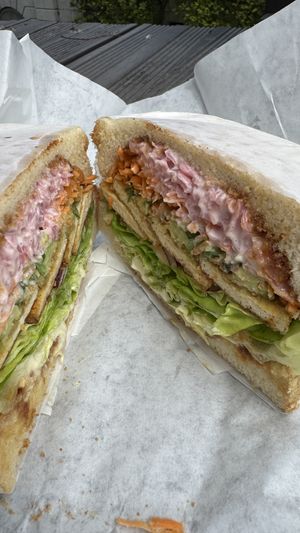 Sando tofu Sauce teriyaki  at O Sando in Mons