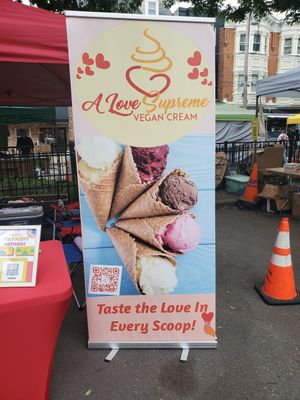 Banner at A Love Supreme Vegan Cream - Pre Order Only in Philadelphia