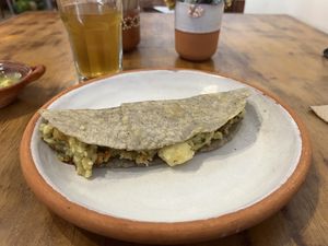 Quesadilla de papa  at Na Tlali - Reforma in Mexico City