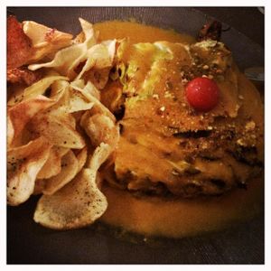 Vegan Francesinha at Em Carne Viva in Porto