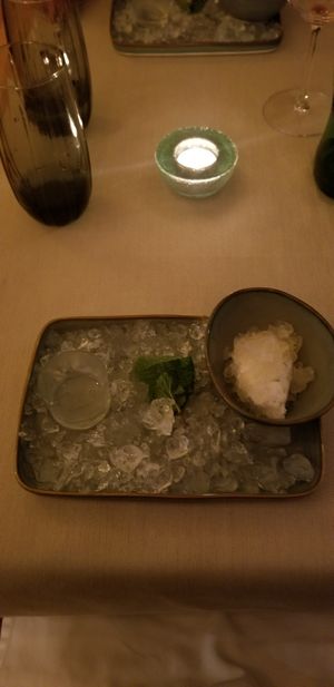 Lime ice cream at Em Carne Viva in Porto