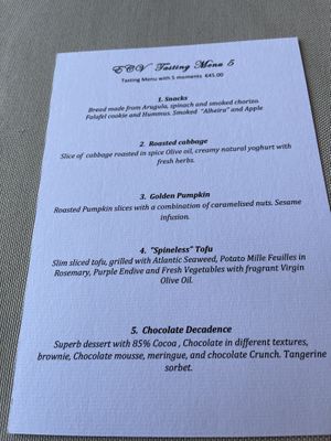 Tasting menu  at Em Carne Viva in Porto