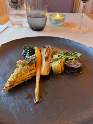 Vegan main tofu dish   at Em Carne Viva in Porto