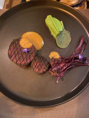 You cannot believe how incredible purple sweet potato can be!!  at Em Carne Viva in Porto