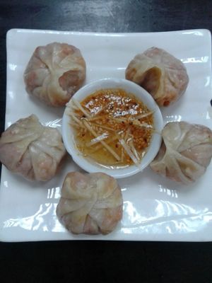 松香餃子Dumplings at Vege Restaurant Tong Hoe   in Kepong