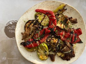 grilled vegetables at Olympus Gítema in Litochoro