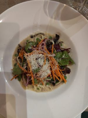 Mushroom linguine at Jacobs on the Mall in Cork