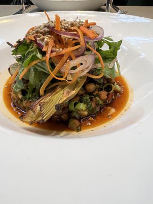 Harissa spiced chickpeas  at Jacobs on the Mall in Cork