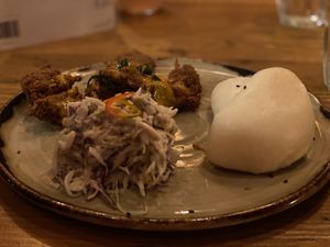 Crispy Chicken bao   at Brother Bon in Northcote