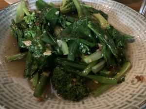 Asian greens  at Brother Bon in Northcote