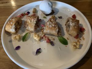 Banana hazelnut roti. 👌🏽  at Brother Bon in Northcote