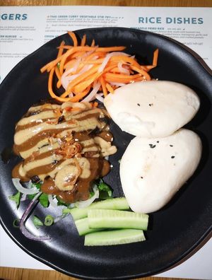 Grilled Mushroom Bao Buns at Brother Bon in Northcote