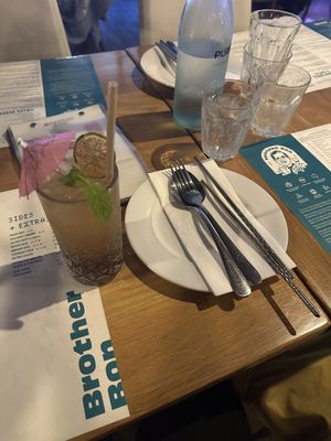 Yuzu long island cocktail   at Brother Bon in Northcote