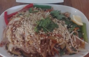 broken rice, tofu bites and pad thai :) at Brother Bon in Northcote