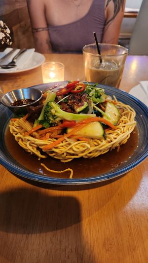 Crispy Noodles with duck at Brother Bon in Northcote