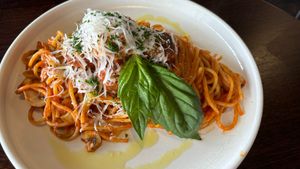 Cheesy meatball spaghetti   at Brother Bon in Northcote