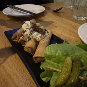 Truffle Cheeseburger ‘Cigars'  at Brother Bon in Northcote