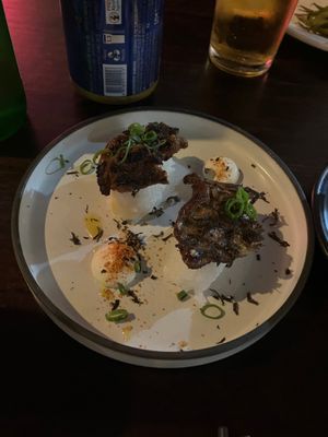 The “wagyu beef” nigiri at Brother Bon in Northcote