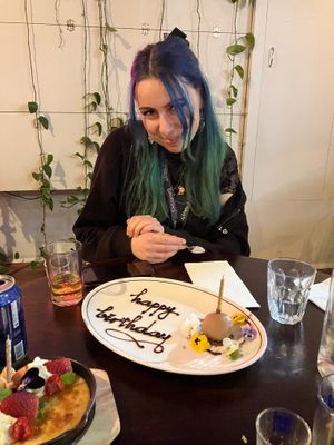 Birthday surprise, coordinated by staff, complete with happy birthday song ❤️ at Brother Bon in Northcote