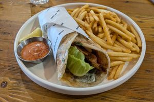 Chicken Souvlaki at Brother Bon in Northcote