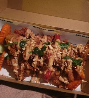 Satay skewers at Brother Bon in Northcote