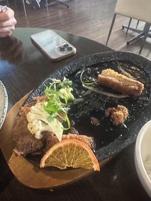 Half eaten ‘duck’ because was so good forgot to take photos   at Brother Bon in Northcote