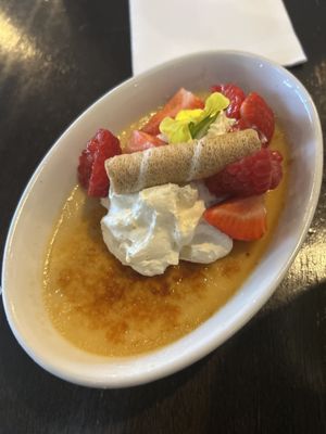 Creme brule  at Brother Bon in Northcote