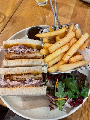 Katsu sandwich  at Brother Bon in Northcote