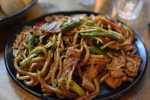 Satay udon noodles at Brother Bon in Northcote