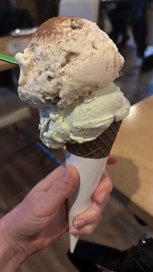 Banoffee pie and choc mint  at Brother Bon in Northcote