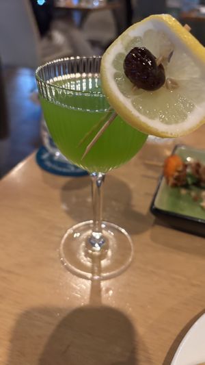 Green apple cocktaill  at Brother Bon in Northcote