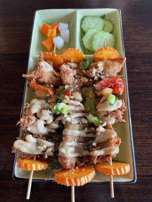 Satay skewers   at Brother Bon in Northcote