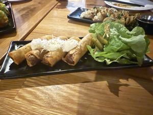 Cheese burger cigars   at Brother Bon in Northcote