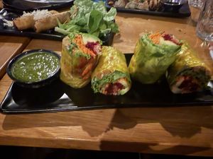 Summer salad rolls   at Brother Bon in Northcote