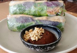 Rice paper rolls at Brother Bon in Northcote