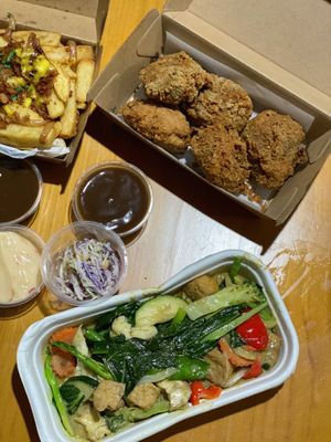 Thai green curry and chick’n  at Brother Bon in Northcote