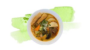 Hue noodle soup - Vietnamese traditional Hue soup at VegeViet  in Turku