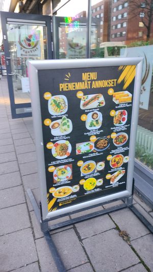 Smaller portions at VegeViet  in Turku