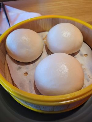 Red bean dessert buns at Nana's Dim Sum and Dumplings in Aurora