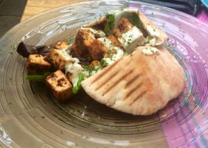 Tofu Schwarma at The Pudding Shop in Johannesburg